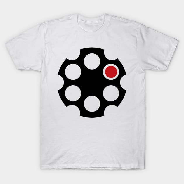 Russian Roulette Revolver T-Shirt by lkn